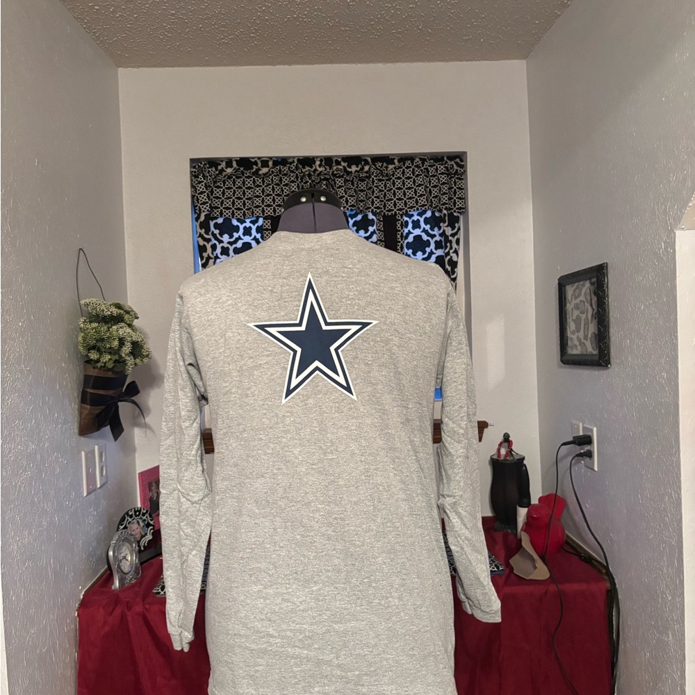 NFL Dallas Cowboys Gray Youth Long Sleeve Shirt